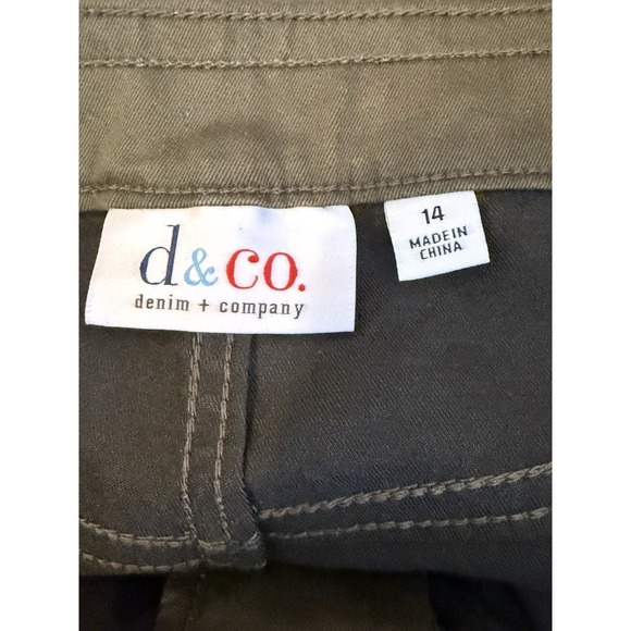 Denim & Co. Green Size 14 "How Modern" Regular Colored Denim Slim Leg Jeans NWOT - Picture 4 of 5